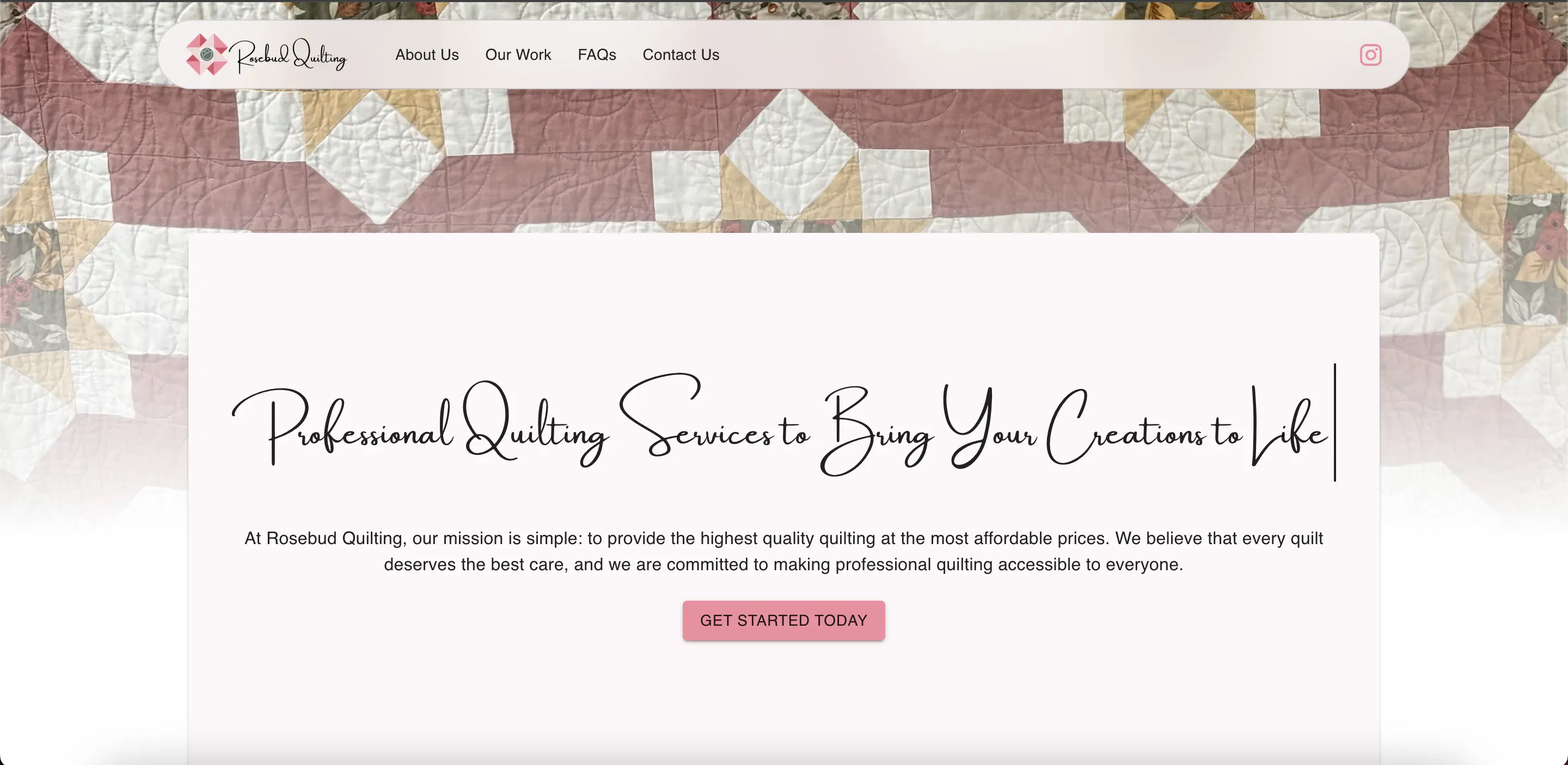 Rosebud Quilting screenshot